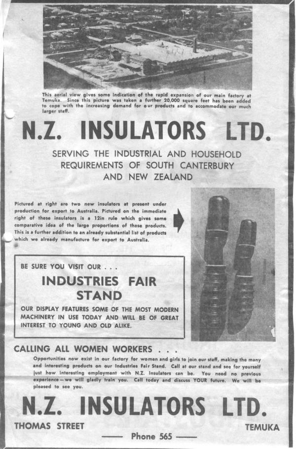 Newspaper Clippings New Zealand Insulators
